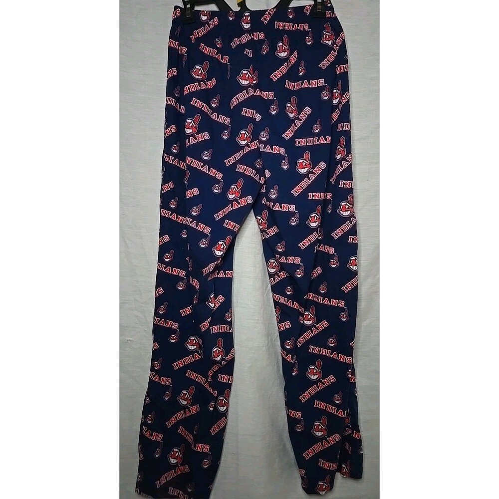 Cleveland Indians Genuine Merchandise Sideline Pajama Pants, Sz Small, Blue/red - Picture 6 of 8